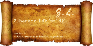 Zuberecz László névjegykártya
